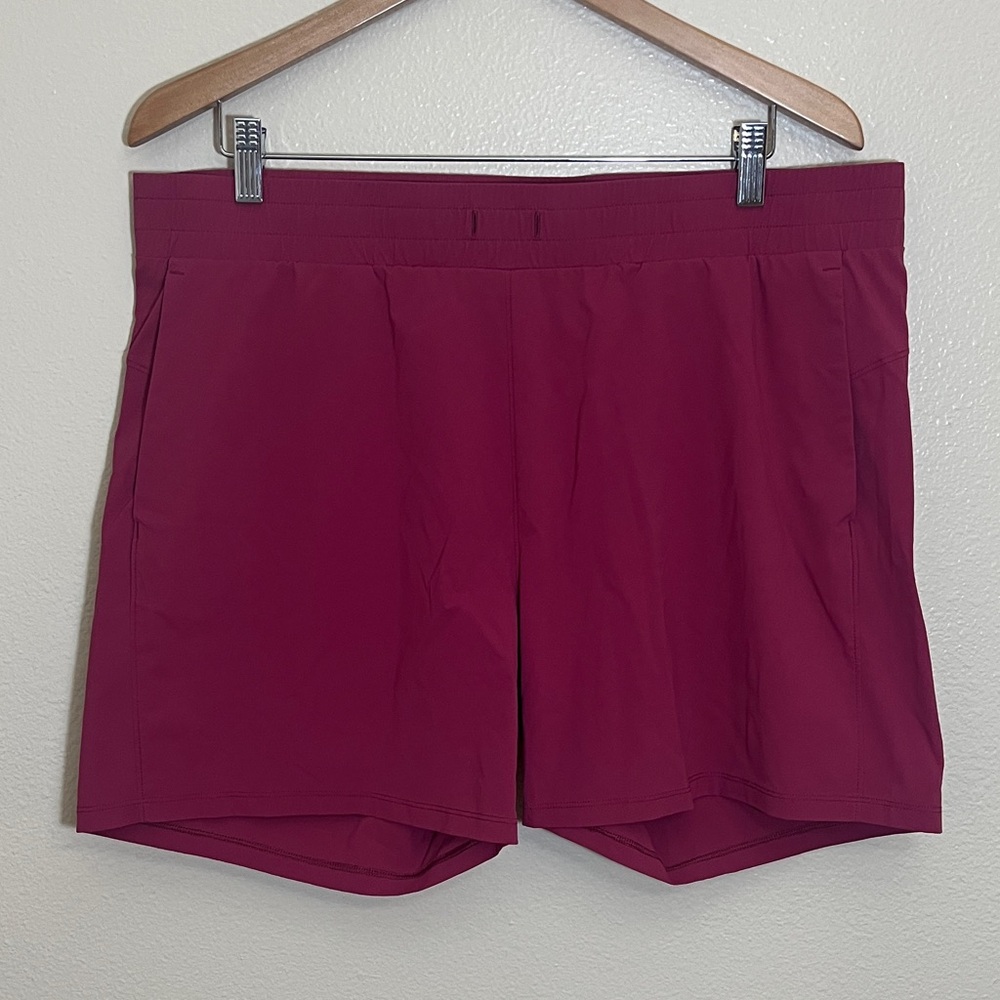 Tuff Athletics Maroon Athletic Shorts